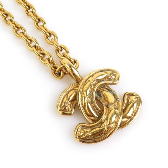 CHANEL Jewelry - CHANEL Gold Logo Necklace